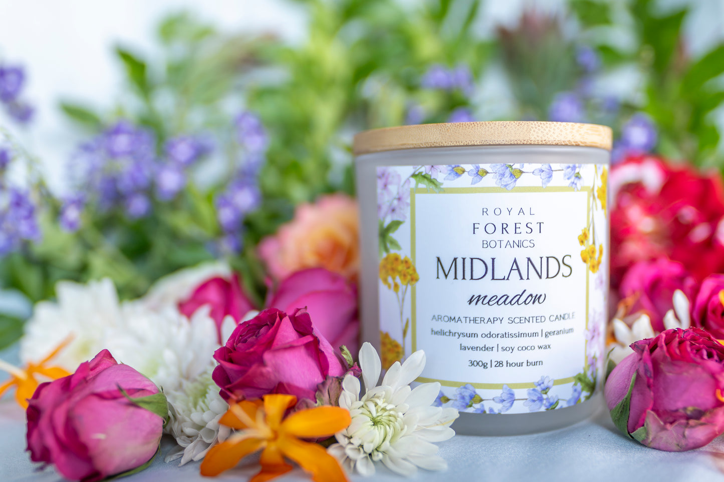 Midlands Meadow Glass Candle