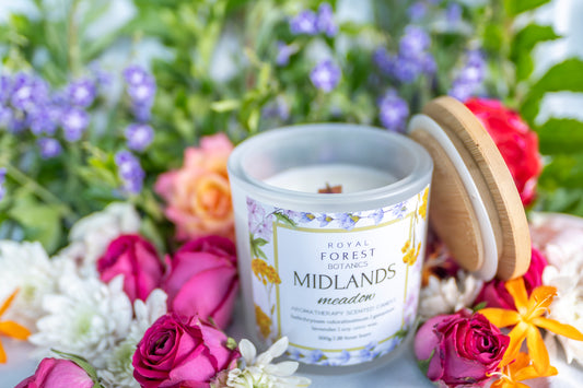 Midlands Meadow Glass Candle