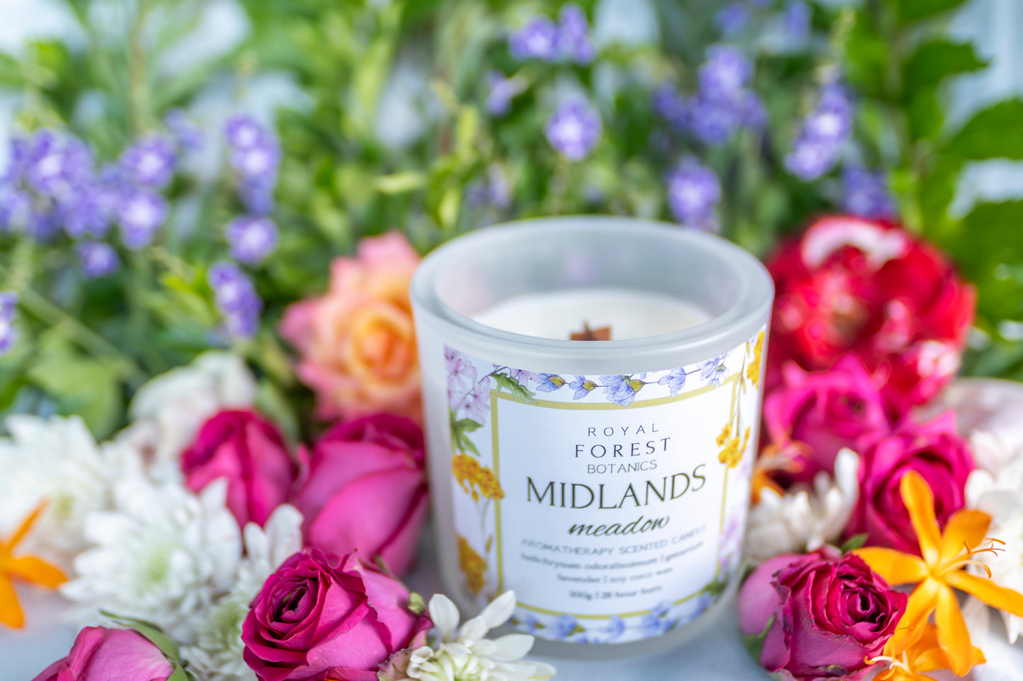 Midlands Meadow Glass Candle