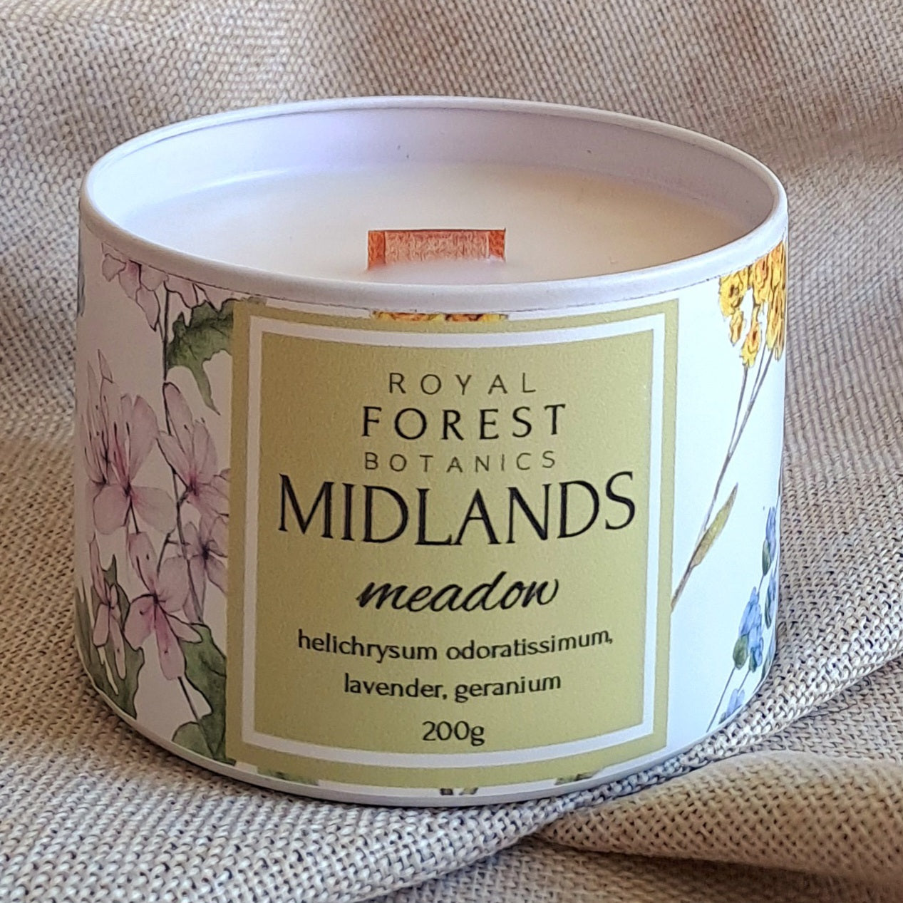 Midlands Meadow Tin Candle